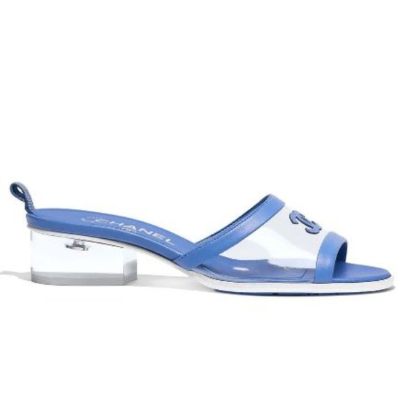 CHANEL Shoes - RARE! 💯 Chanel CC PVC Leather Slipper Mules 40.5